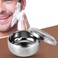 Shaving Soap Bowl With Lid for Men, Stainless Steel Shaving Soap Cup Shaver Cleansing Foam Bowl Face Beard Shaving Accessories Tools