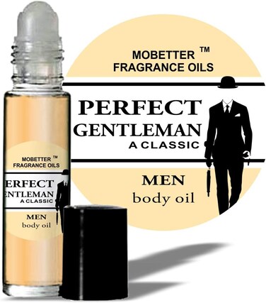 Perfect Gentleman A Classic Men Cologne Body Oil 1/3 oz roll on Glass Bottle by Mobetter Fragrance Oils