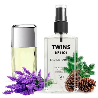 TWINS Impression of Egoiste Platinum   Perfume for Men Eau de Parfum   No.1101   3.4 Fl Oz / 100 ml