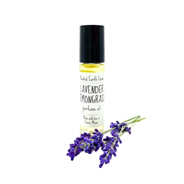 Lavender Lemongrass Perfume Oil, Natural Scent Made with Essential Oils
