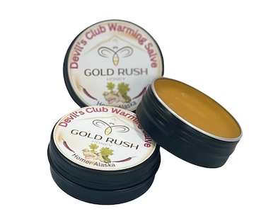 Devil's Club Warming Balm - Devil's Club Salve 2X - Handmade All-Natural Double Strength Sore Muscle Rub - Herbal Salve with Alaskan Ingredients - 2X Potency for Effectiveness
