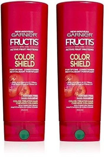 Garnier Fructis Color Shield Anti-Fade Conditioner for Color Treated Hair, 12 Fl Oz, 1 Count (Packaging May Vary) (Pack of 2)