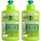 Garnier Fructis Sleek &amp; Shine Leave-In Conditioning Cream for Frizzy, Dry Hair, Plant Keratin + Argan Oil, 10.2 Fl Oz, 2 Count (Packaging May Vary) (Pack of 2)