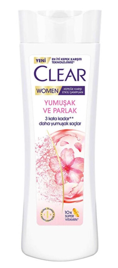 Clear Women Anti-Dandruff Shampoo Soft Shiny Cherry Blossom Essence &amp; Keratin 350 ml