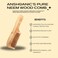 Neem Wood Comb   Soaked in 17 Herbs Neem &amp; Sesame Oil for Multi Actions (Full Length)