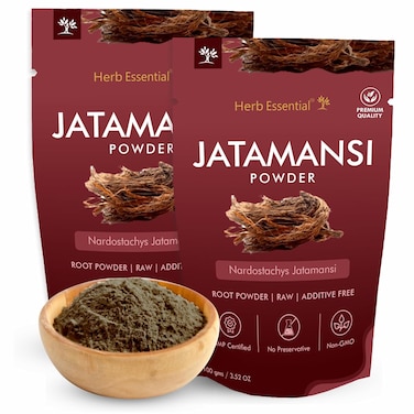 7.05 Ounce 100% Natural Jatamansi Root Powder, Nardostachys Jatamansi, Natural Spikenard for Strong Hair, Ultra Cleaned, Vegan, Non-GMO - 100 g (Pack of 2)