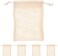 Beaupretty 5Pcs Exfoliating Soap Cottton Linen Soap Drawstring Saver Pouch Bathing Net Holder for Body Scrub Shower Spa (Mixed Color)