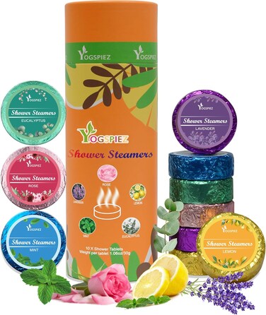 Shower Steamers Aromatherapy,10-Pack with Eucalyptus,Lavender,Shower Bombs for Men and Women - Perfect for Mother's Day Mom from Daughter,Gifts for Her