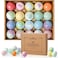 Bath Bombs Set, 20 pcs Natural Shea Butter &amp; Safe Oil Bath Bomb for Skin Moisturizing, Handmade Bubble Bath &amp; Fizzy, Ideal Presents for Women