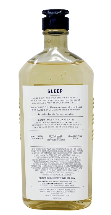 Bath and Body Works Chamomile + Bergamot Aromatherapy Body Wash and Foam Bath 10 Fluid Ounce (Chamomile + Bergamot)