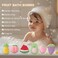 6 Fruit-Shaped Bath Bombs Gift Set XL Handmade with Some Natutal Ingredients, Bath Ball with Surprise Inside for Kids Age 3+, Teen Girls, Boys and Adults for Birthdays, or Any Occasion