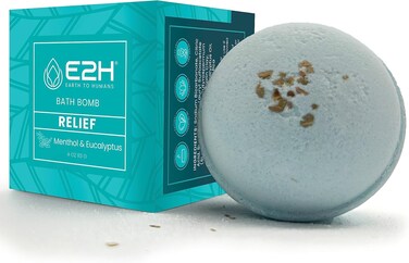 E2H Relief Bath Bomb - Menthol &amp; Eucalyptus Scent