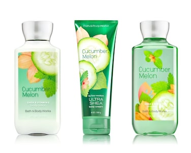 Bath &amp; Body Works Signature Collection Cucumber Melon 3 Piece Gift Set: Body Cream, Shower Gel &amp; Body Lotion