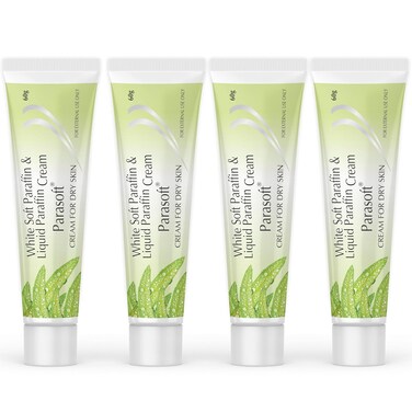 Parasoft Cream for Dry &amp; Dehydrated Skin Intense Moisturizer, Nourishing Cold Cream &amp; Winter Cream Goodness of Aloe vera for both Men &amp; Women - 60GM (Pack of 4)