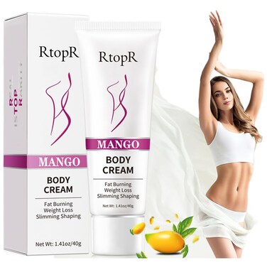 Fat Burning Cream for Belly - Slimming Cream for Abdomen, Belly and Waist, Hot Cream for Weight Loss - Mango Body Cream, Firming Cream, Skin Tightening Cream, Natural Ingredients (1 PCS)