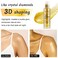 Body Shimmer Oil 100ml, Moisturizing Long Lasting Body Luminizer Face Brighten, Waterproof Liquid Illuminator Body Glitter Oil, Shimmer Glow Highlighter Summer Glowing Taning Makeup (#02 Gold)