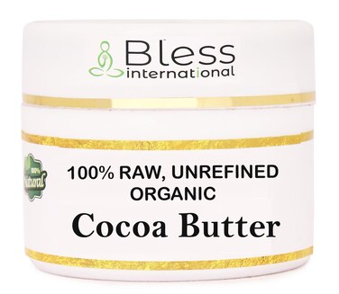 Organic Raw Cocoa Butter 100% Pure,Natural &amp; Unrefined  Skin Moisturizer For Face, Body &amp; Hair  4 OZ/115 GM Ivory/White Grade A   DIY Creams, Balms, Lotions, Soaps  Softens Dry &amp; Tough Skin