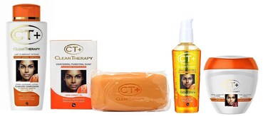 CT+ Clear Therapy Extra Lightening Skin Cream 6.76 &amp; Lotion 8.45oz &amp; Soap 6.17oz &amp; Serum 2.37oz &amp; Liner101 LPS40 Pencil &amp; Sample Fragrance