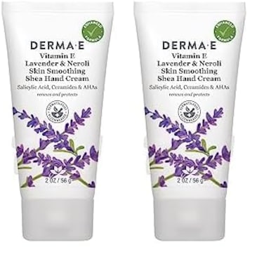 Derma E Vitamin E Lavender &amp; Neroli Therapeutic Moisture Shea Hand Cream, Aqua (Pack of 2)