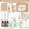 Hand Cream Making Kit, JCOOS DIY Handcream For Very Dry Hands, Lotion Making Kit, Shea Butter, Almond Oil, Jars, Tube, Essential Oils Natural Whipped Shea Butter Body Butter Making Kit Gifts for Women
