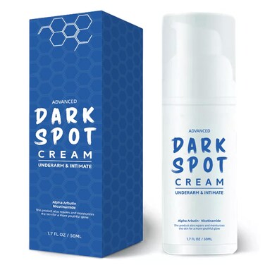 Dark spot remover for face and body. Cream for correcting age spots, dark spots, freckles, chloasma and sun spots. Contains niacinamide, vitamin C and various natural ingredients. 1.7FL OZ