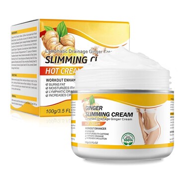 Anti Cellulite Slimming Gel, Hot Cream, Ginger Fat Burning Weight Loss Full Body Fat Burning Cream for Belly, Perfect for Cellulite, Soothing, Relaxing, Tightening &amp; Slimming