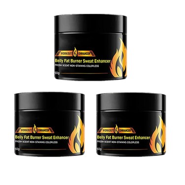 3pcs Hot Cream, Workout Enhancer Gel Slimming Shaping Cream, Fat Burning Cream for Belly, Natural Weight Loss Cream,Cellulite Treatment for Thighs, Legs, Abdomen, Arms and Buttocks, for Unisex