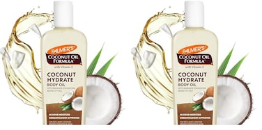 Palmer's Coconut Oil Formula Body Oil, Body Moisturizer with Green Coffee Extract, Bath Oil for Dry Skin, 8.5 Ounces (Pour Cap) (Pack of 2)