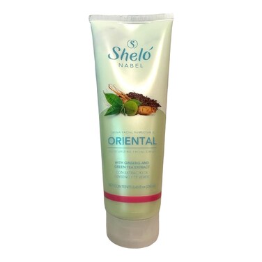 Shelo Nabel Oriental Moisturizing Facial Cream, 8.46 fl oz, with Ginseng &amp; Green Tea Extract/Crema Oriental Facial y Corporal con Ginseng,Sen,Te y Noez Verde 250ml.
