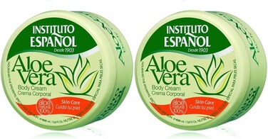Instituto Espanol Aloe Vera Body Cream, Face Cream, Hand Cream, 2 x 13.5 fl oz (400 ml)
