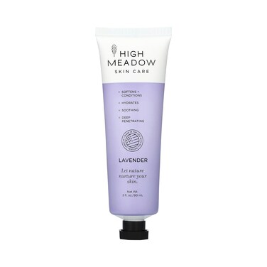High Meadow Lanolin Skin Cream - Deep Hydration Formula for Soft, Radiant Skin Care - Repairs Dry and Cracked Skin on Hands, Feet &amp; Elbows - Multi-Purpose Soothing Lotion - 3.0 Oz Lavender Moisturizer