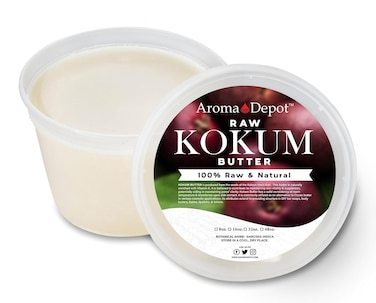 Aroma Depot 12 oz Raw Kokum Butter Great for Skin, Body, and Hair. 100% Pure I Natural I Cold Pressed I Thickener for Body Butters, Sunscreens, Soaps, Deodorants, and Lotions.