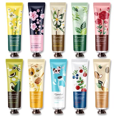 10 Pack Hand Cream Gifts Set - Natural Botanical Fragrance Hand Lotion Bulk Set,Travel Size Moisturizing Hand Lotion for Dry Cracked Hands,Mini Hand Lotion,Mothers Day Gifts