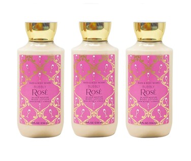 Bath &amp; Body Works Bubbly Rose 24 Hour Moisture Body Lotion Set - Set of 3