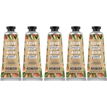 Love Beauty Planet Shea Butter &amp; Sandalwood Shea Velvet Body Lotion 1 oz. (Pack of 5)