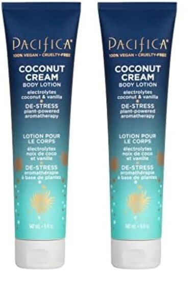 Pacifica Coconut Cream Body Lotion 5 oz (Pack of 2)