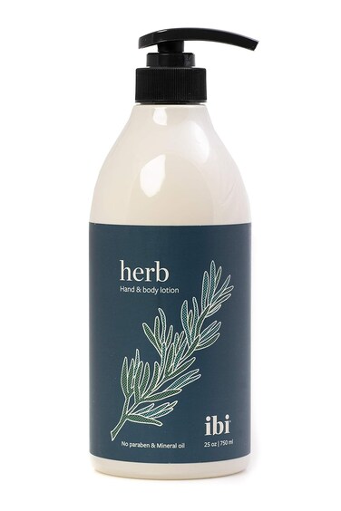 IBI Mineral Oil Free Moisture Hand and Body Lotion For Dry Skin with Herb 25.4 fl oz / 750ml, 1 bottle