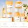 Vitamin C Skincare Set, Moisturizing Face Skin Care Kit with Facial Cleanser, Face Serum, Face Cream, Eye Cream, Toner For Hydrating Skin, Anti-Aging Skin