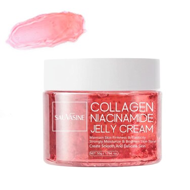 Lanthome Collagen Jelly Cream For Face Skin Care Niacinamide &amp;Freeze-Dried Hydrolyzed Collagen Anti-Aging Cream Face Moisturizer Cream,Moisturizes&amp; Firmness &amp; Elasticity Skin&amp; Evens Skin Tone-50g