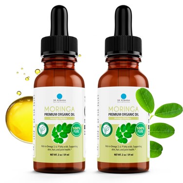 Dr. Robaina 100% Pure Moringa Oil &ndash; Deep Hydration, Skin Repair &amp; Natural Antioxidants &ndash; Cold-Pressed, Organic &amp; All-Natural Moisturizer &ndash; Made in USA