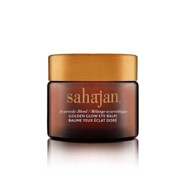 Sahajan Golden Glow Eye Balm   Anti-Aging Cream Reduce Dark Under Eye Circles, Eye bags, Wrinkles, Fine Lines Softens, Firms &amp; Restores Skin Elasticity Made With Ghee, Gotu Kola, &amp; Rose Oil .5oz