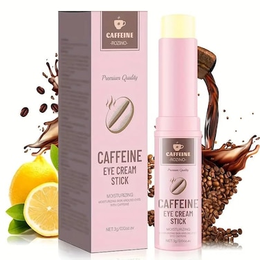 Caffeine Eye Stick, Under Eye Balm With Retinol &amp; Plant Extracts for Eye Bag Relief, Dark Circles &amp; Puffiness, Brightening, Toning &amp; Hydrating, Korean Skin Care, Fast Results (.10 oz)