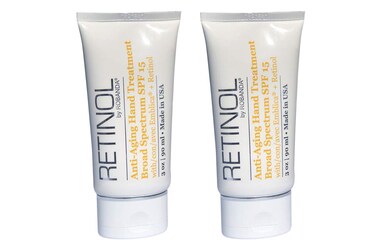 Retinol Anti-Aging Hand Treatment │ Broad Spectrum SPF 15 + Retinol Cream to Repair Dry Skin, 2 pack