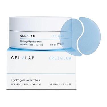 REGLOW Hyaluronic Acid &amp; Caffeine Under Eye Gel Patches &ndash; Korean Hydrating Eye Mask for Wrinkles, Dark Circles, and Puffiness &ndash; 60 Gel Eye Patches