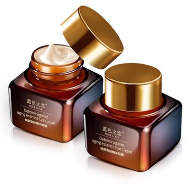 BLUE LOVE 2PCS Anti-Aging Eye Cream &ndash; Reduces Dark Circles &amp; Puffiness Under-Eye Bags &ndash; Moisturizing &amp; Fast-Absorbing Wrinkle Treatment for Men &amp; Women