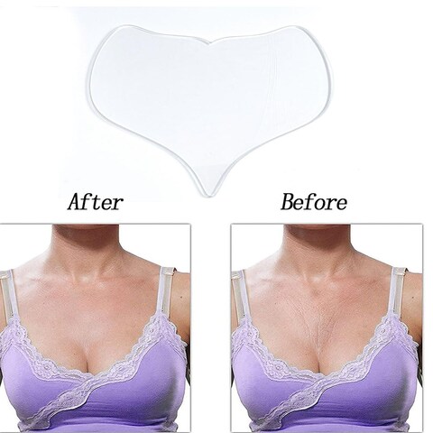 1 Piece of Silicone Peach-shaped Reusable Anti-wrinkle Chest Patch, To Prevent Wrinkles and Smooth The Skin.