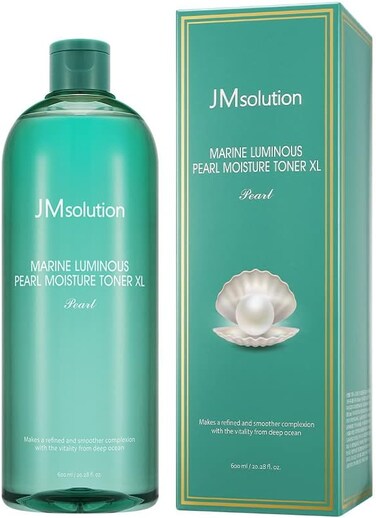 JMsolution Marine Luminous Pearl Moisture Toner X-Large 20.28 fl oz - Korean Skincare for Hydration &amp; Radiance