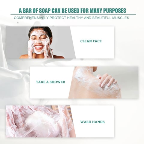 2PCs SkinFerm Collagen Milk Whitening Soap, Silk Protein Skin Repair Soap, Exfoliating and Brightening Soap for Dull, Uneven Skin, Smooth And Soft Complexion for Face &amp; Body