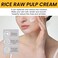 Rice Cream for Face,Rice Raw Pulp Face Cream for Moisturizing Skin,Shrink Pores,Anti Aging Smoth Fine Line,Restore Skin Elasticity