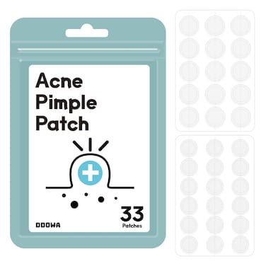 Hydrocolloid Acne Pimple Patch - 33 Patches, Size 10mm &amp; 12mm - Fast-Acting &amp; Cleansing Zit, Blemish &amp; Spot Treatment - Covers &amp; Cleans Pores - Acne Skin Care Formula for Face, Nose, Forehead